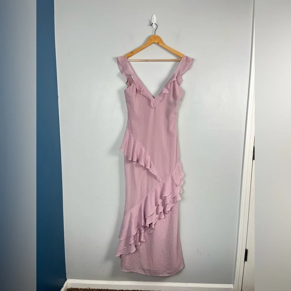Revolve PRIVACY PLEASE  TALLULAH maxi dress in Pale Lilac size XS ruffle